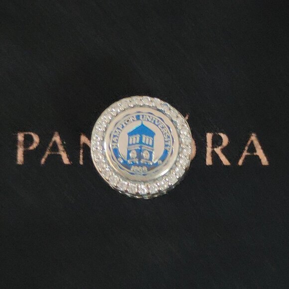 Pandora Hampton University Tower Charm Bead S925 Silver with box - Picture 1 of 5